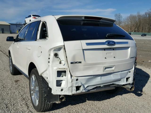 2FMDK3KC8BBB46485 - 2011 FORD EDGE LIMIT WHITE photo 3