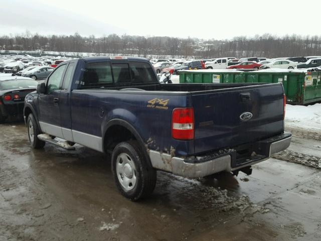 1FTVF14564NA42097 - 2004 FORD F150 BLUE photo 3