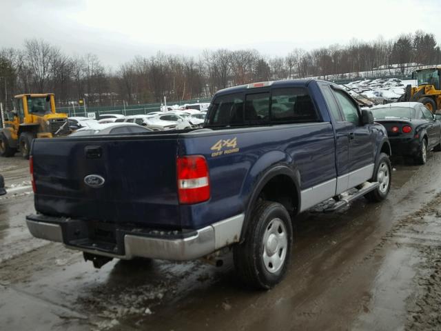 1FTVF14564NA42097 - 2004 FORD F150 BLUE photo 4