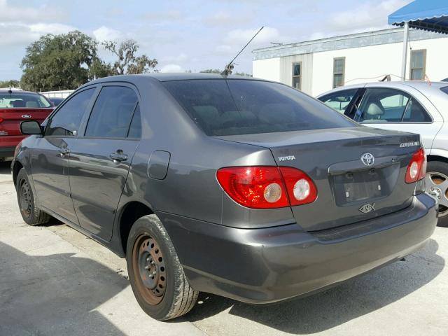 2T1BR32E07C794944 - 2007 TOYOTA COROLLA CE GRAY photo 3