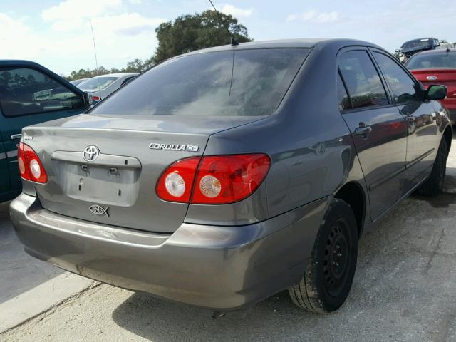 2T1BR32E07C794944 - 2007 TOYOTA COROLLA CE GRAY photo 4