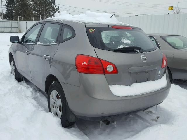 JN8AS58V08W412184 - 2008 NISSAN ROGUE S SILVER photo 3