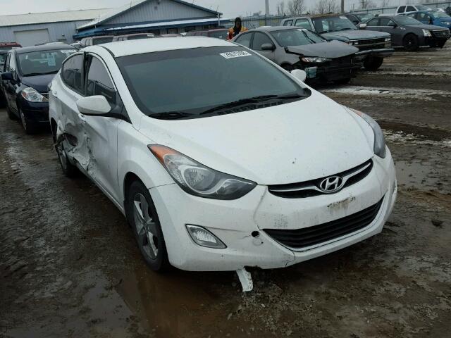 5NPDH4AE4DH426200 - 2013 HYUNDAI ELANTRA GL WHITE photo 1