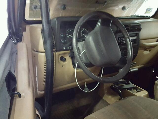 1J4FA49S8YP754473 - 2000 JEEP WRANGLER / BROWN photo 9