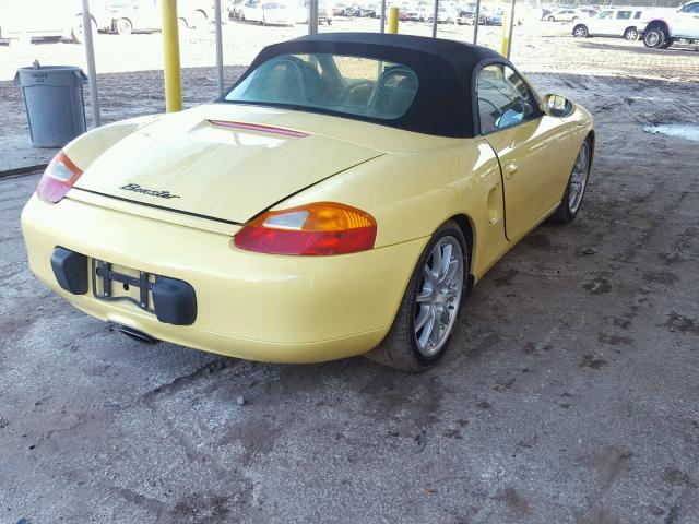 WP0CA2981WU625782 - 1998 PORSCHE BOXSTER YELLOW photo 4