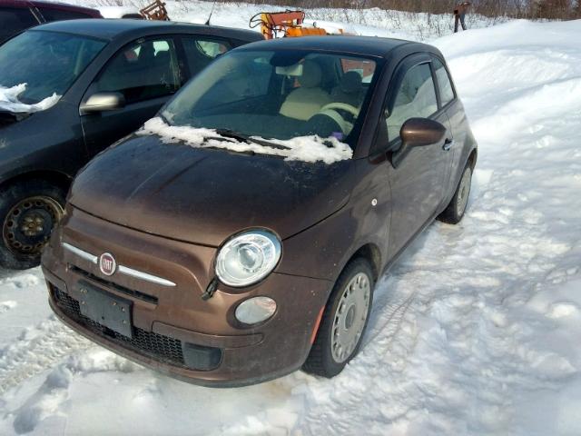 3C3CFFAR1DT634216 - 2013 FIAT 500 POP BROWN photo 2