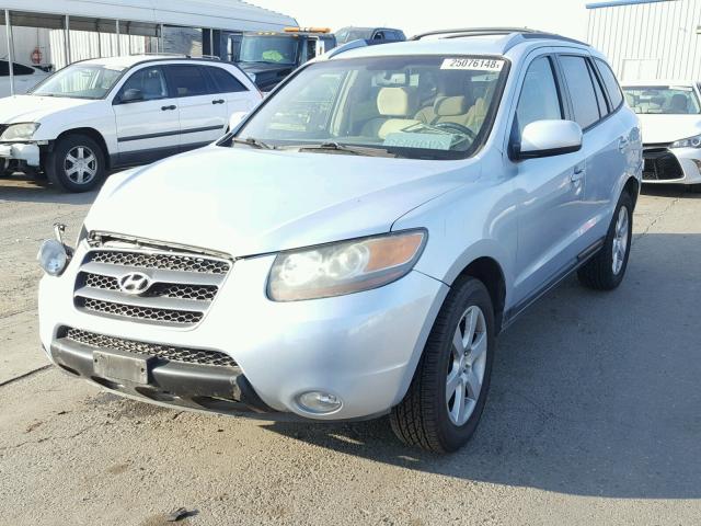 5NMSH13E17H028107 - 2007 HYUNDAI SANTA FE S BLUE photo 2