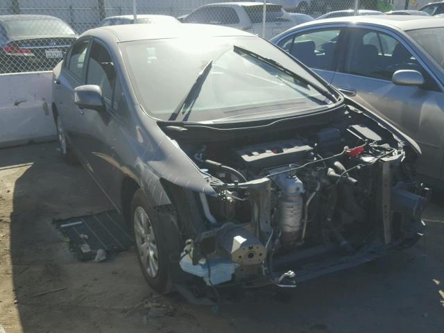 2HGFB2F54CH324699 - 2012 HONDA CIVIC LX GRAY photo 1