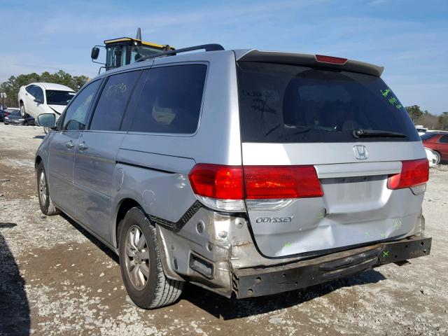 5FNRL3H49AB081378 - 2010 HONDA ODYSSEY EX GRAY photo 3