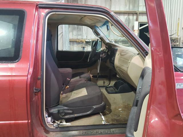 1FTYR14U66PA12892 - 2006 FORD RANGER SUP RED photo 5