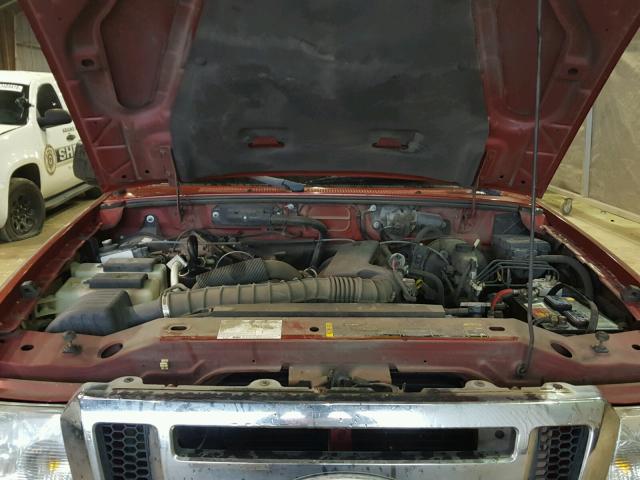 1FTYR14U66PA12892 - 2006 FORD RANGER SUP RED photo 7