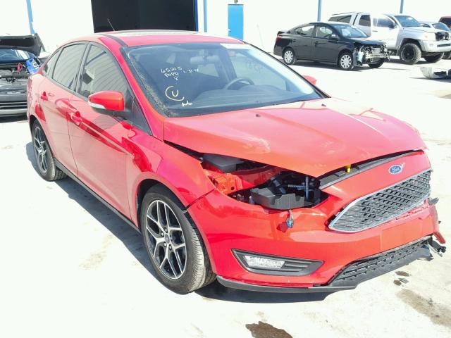 1FADP3H24HL282325 - 2017 FORD FOCUS SEL RED photo 1