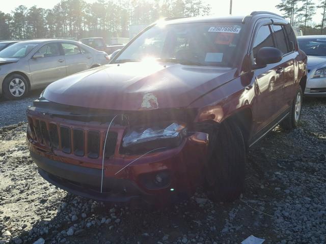 1C4NJCBAXDD102141 - 2013 JEEP COMPASS SP RED photo 2