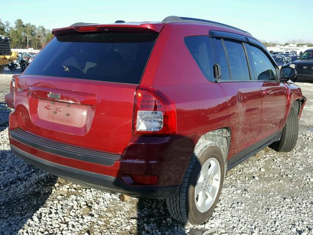 1C4NJCBAXDD102141 - 2013 JEEP COMPASS SP RED photo 4