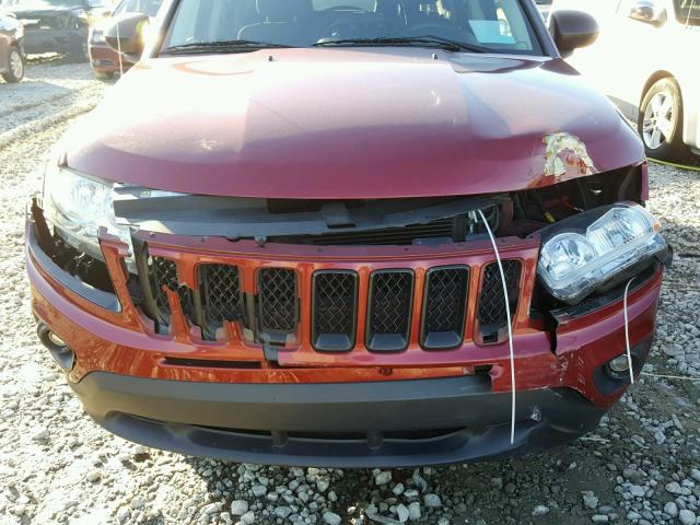 1C4NJCBAXDD102141 - 2013 JEEP COMPASS SP RED photo 9