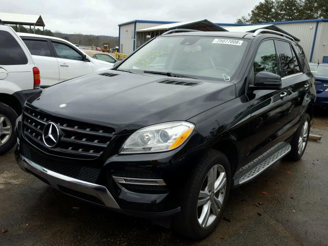 4JGDA5JBXEA335940 - 2014 MERCEDES-BENZ ML 350 BLACK photo 2