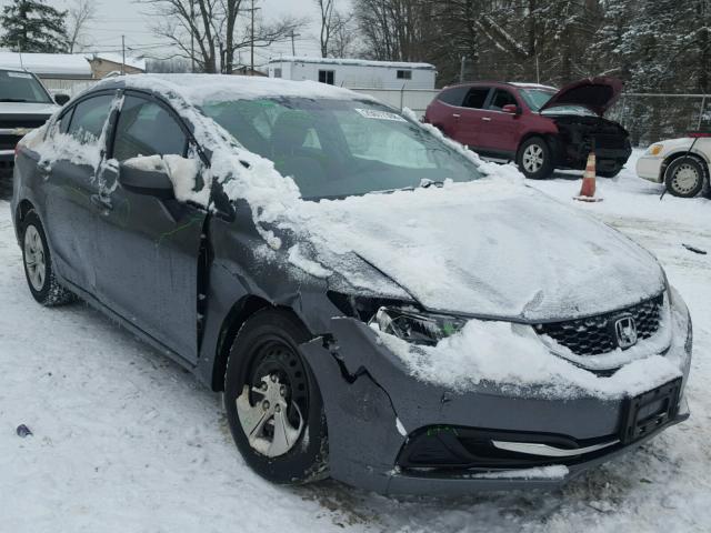 19XFB2F56DE036128 - 2013 HONDA CIVIC LX GRAY photo 1