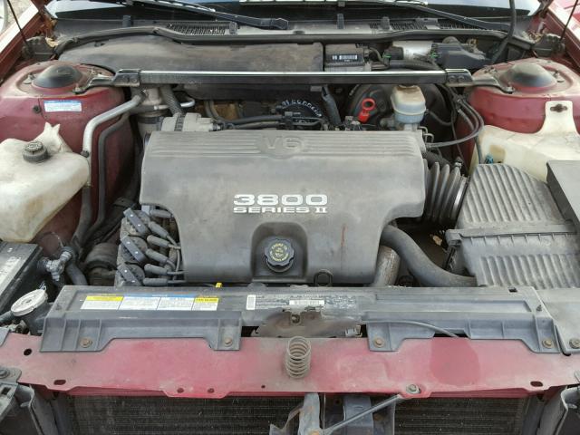 1G4HP52K9TH423736 - 1996 BUICK LESABRE CU MAROON photo 7