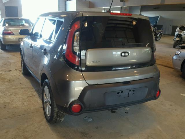 KNDJN2A23E7010764 - 2014 KIA SOUL GRAY photo 3