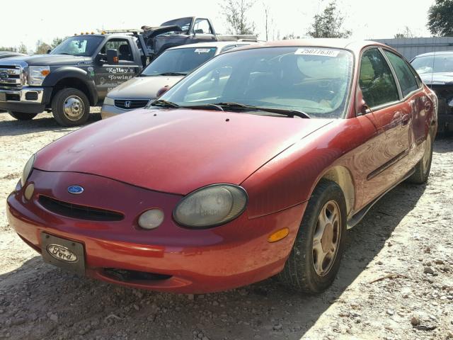 1FALP52U9VA142943 - 1997 FORD TAURUS GL MAROON photo 2