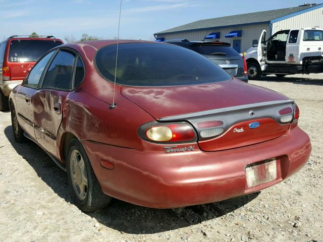 1FALP52U9VA142943 - 1997 FORD TAURUS GL MAROON photo 3