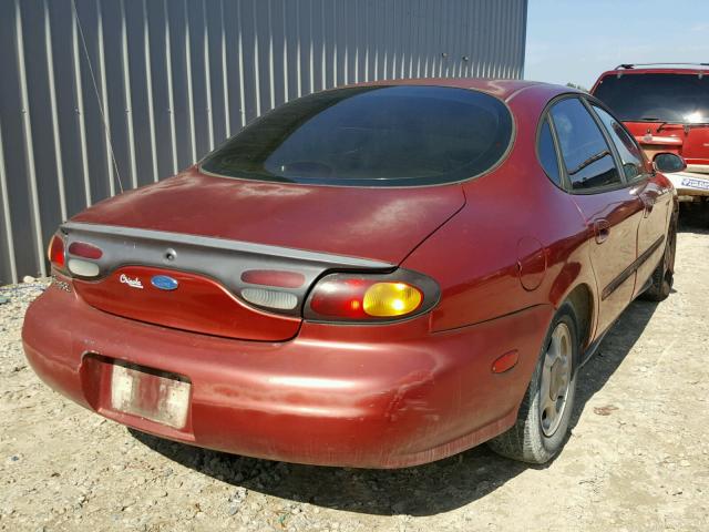 1FALP52U9VA142943 - 1997 FORD TAURUS GL MAROON photo 4