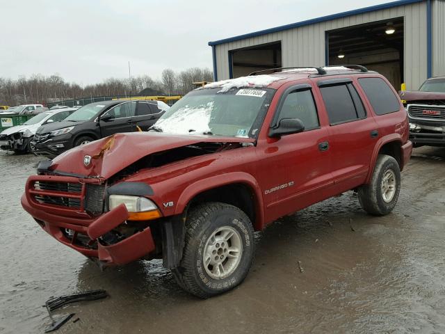 1B4HS28Y2WF170415 - 1998 DODGE DURANGO RED photo 2