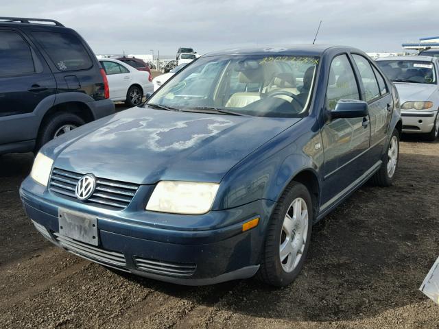 3VWTG29M11M033062 - 2001 VOLKSWAGEN JETTA GLX TEAL photo 2