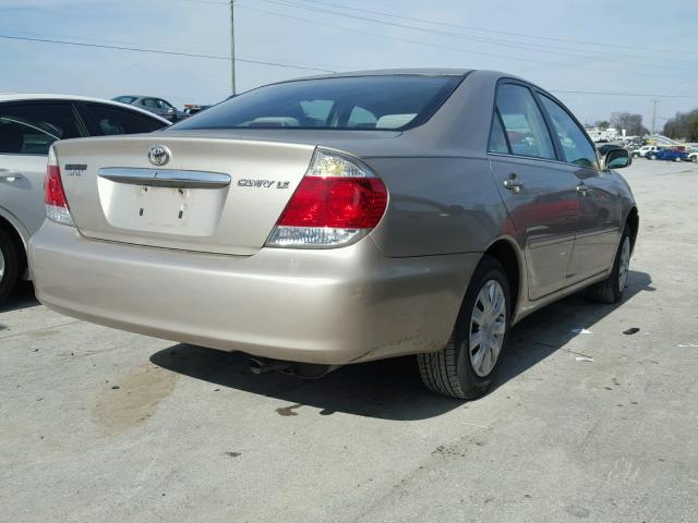 4T1BE32K25U017467 - 2005 TOYOTA CAMRY LE TAN photo 4