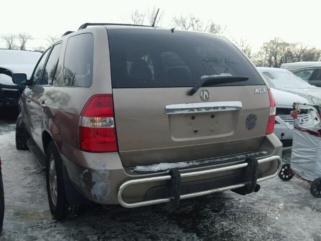 2HNYD18263H502637 - 2003 ACURA MDX TAN photo 3