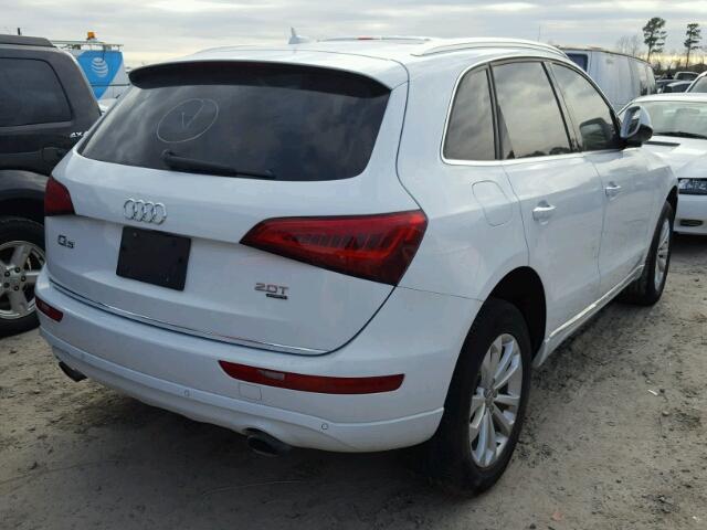 WA1LFAFP0FA034748 - 2015 AUDI Q5 PREMIUM WHITE photo 4