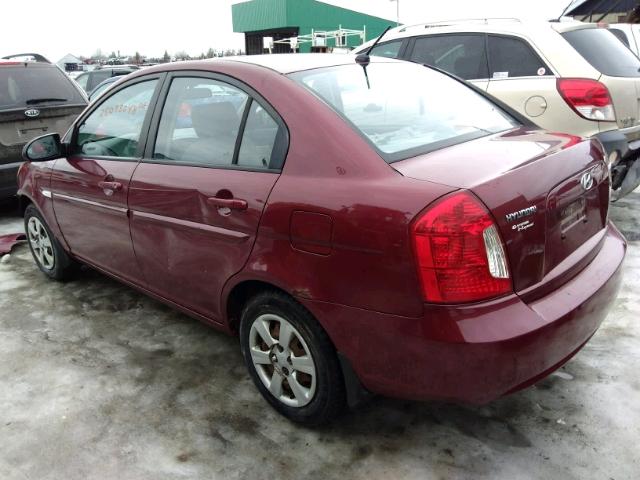 KMHCN45C17U108649 - 2007 HYUNDAI ACCENT GLS BURGUNDY photo 3