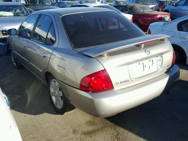 3N1CB51D56L483862 - 2006 NISSAN SENTRA 1.8 TAN photo 3