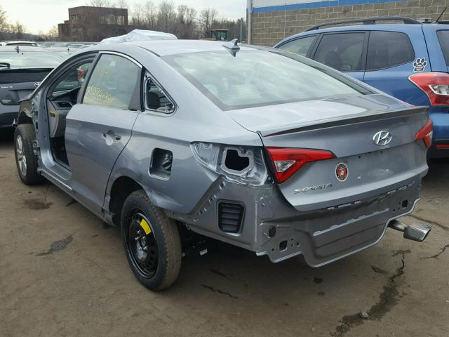 5NPE24AF8HH536347 - 2017 HYUNDAI SONATA SE SILVER photo 3