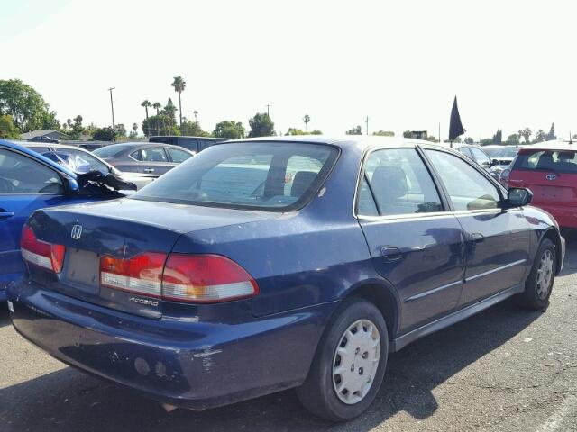 3HGCG66512G705436 - 2002 HONDA ACCORD LX BLUE photo 4