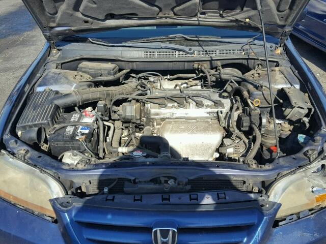 3HGCG66512G705436 - 2002 HONDA ACCORD LX BLUE photo 7