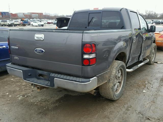 1FTPW12504KC35178 - 2004 FORD F150 SUPER GRAY photo 4