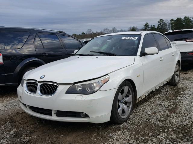 WBANB53516CP01896 - 2006 BMW 550 I WHITE photo 2