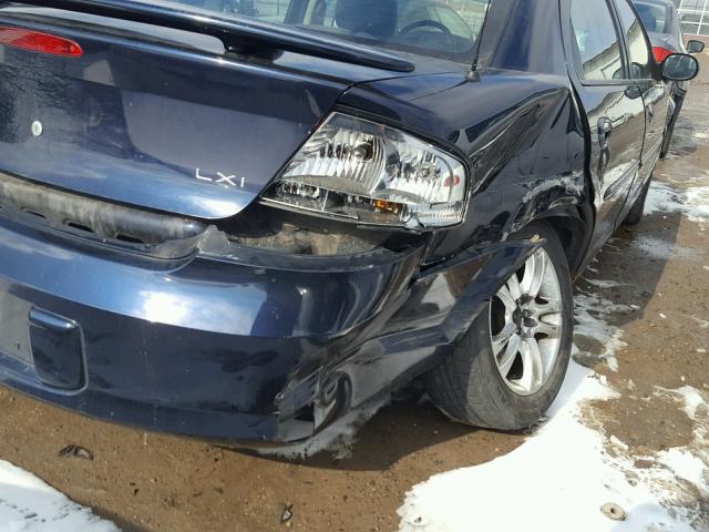 1C3EL56U51N701405 - 2001 CHRYSLER SEBRING LX BLUE photo 9