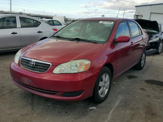 2T1BR32E96C626685 - 2006 TOYOTA COROLLA CE RED photo 2