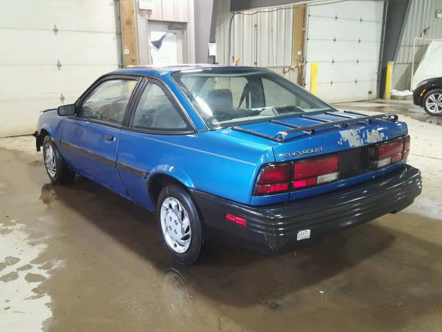 1G1JC1441P7126182 - 1993 CHEVROLET CAVALIER V BLUE photo 3