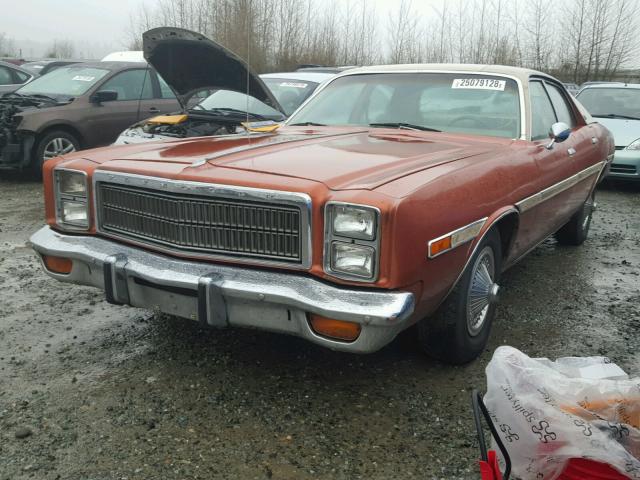 RH41G7A165885 - 1977 PLYMOUTH FURY GOLD photo 2