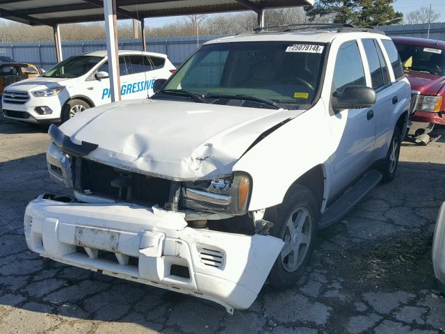 1GNDS13S662172780 - 2006 CHEVROLET TRAILBLAZE WHITE photo 2