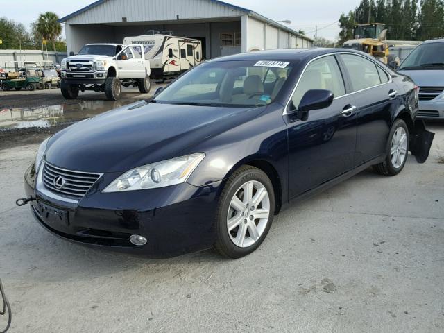 JTHBJ46G172108738 - 2007 LEXUS ES 350 BLUE photo 2