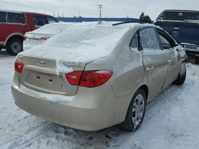 KMHDU46DX9U823740 - 2009 HYUNDAI ELANTRA GL GOLD photo 4