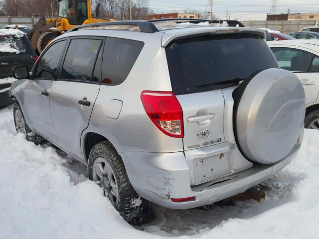 JTMBD35V975094184 - 2007 TOYOTA RAV4 SILVER photo 3