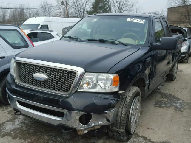 1FTPX14557FA33587 - 2007 FORD F150 BLACK photo 2