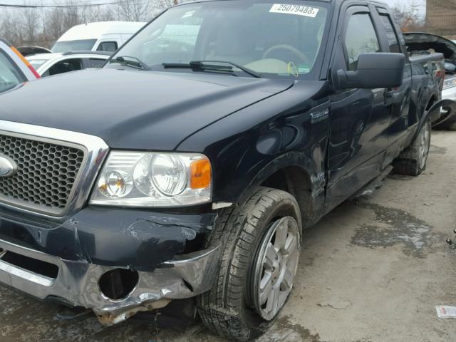 1FTPX14557FA33587 - 2007 FORD F150 BLACK photo 9