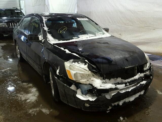 1HGCM56867A040052 - 2007 HONDA ACCORD EX BLACK photo 1