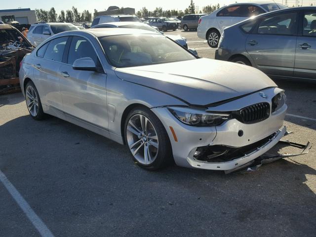 WBA4J1C52JBG77066 - 2018 BMW 430I GRAN SILVER photo 1